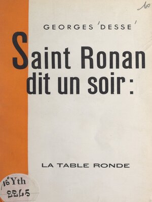 cover image of Saint Ronan dit un soir